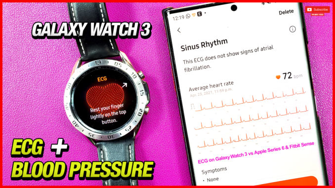 ECG & BP on Samsung Galaxy watch 3